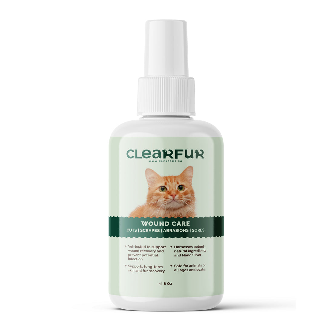ClearFur Wound Care Spray, Cats (4oz)