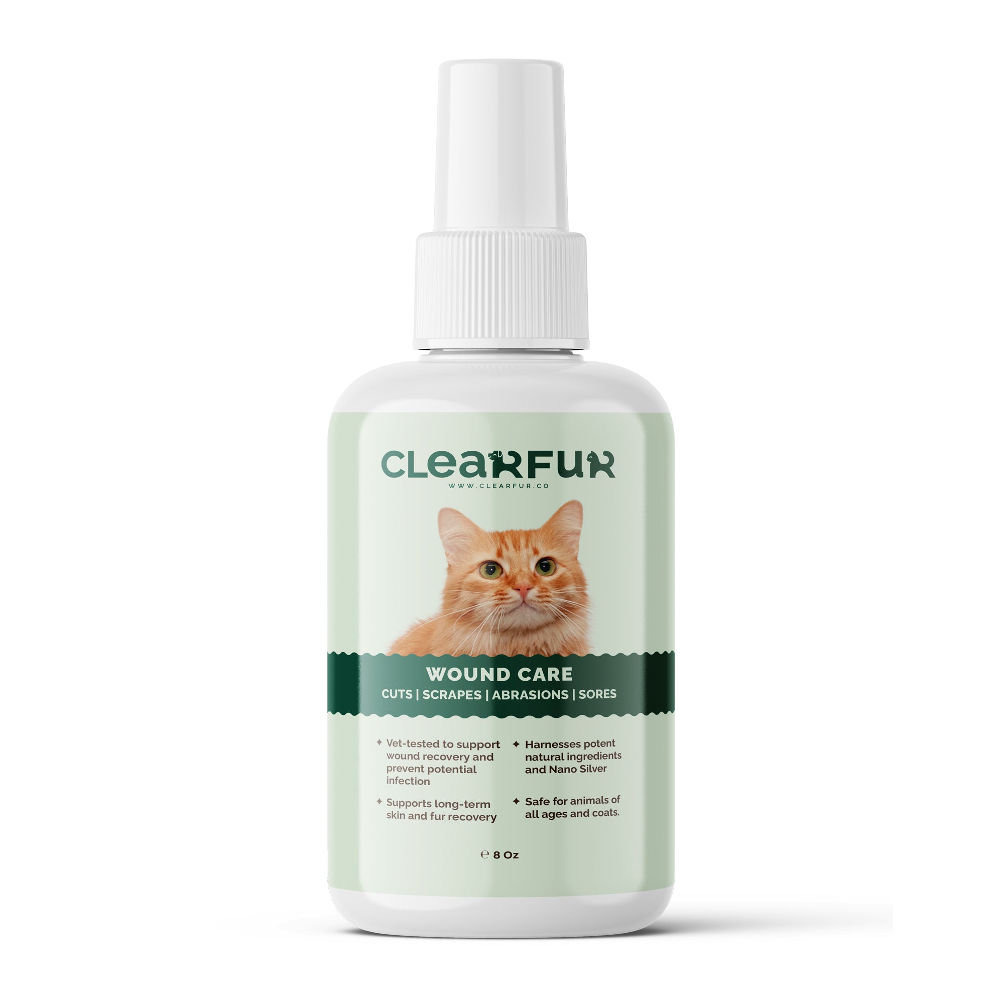 ClearFur Wound Care Spray, Cats (4oz)